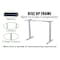 Uncaged Ergonomics Rise Up Dual Motor Electric Standing Desk Frame Legs 26.1-51.6" White RUW - alternate 6